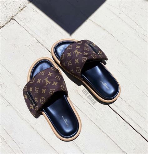 lv sliders women's|louis vuitton fuzzy slides.